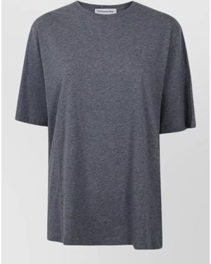 Frankie Shop Short Sleeve Crew Neck Relaxed Top - Gray