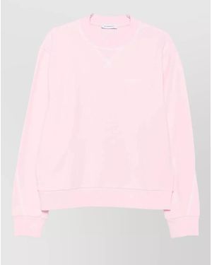 Givenchy Cotton Ribbed Crew Neck Sweatshirt - Pink