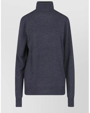 Frankie Shop Merino Wool Turtleneck Jumper - Blue