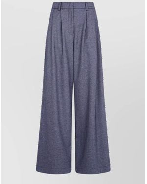 DR. HOPE Wide-Leg Pants - Blue