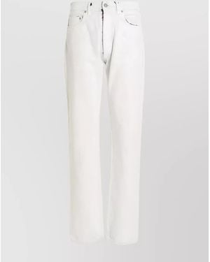 Maison Margiela Painted Straight-Leg Jeans - White