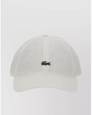 Lacoste Logo Embroidered Baseball Cap - White