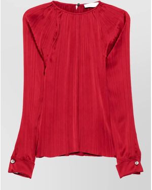Lanvin Long-Sleeve Blouse - Red