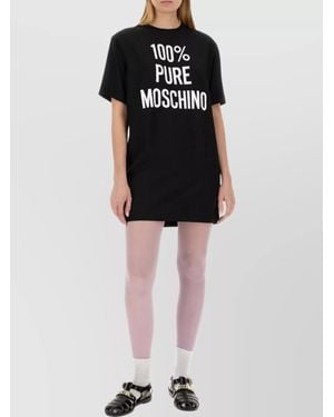 Moschino Logo Mini Dress - Black