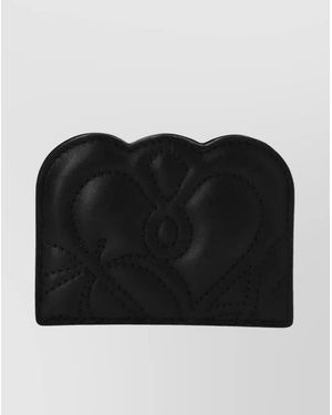 McQueen Leather Card Holder - Black