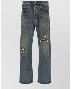 Purple P018 Daily Denim Jeans Belt Loops - Blue