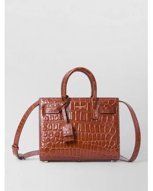 Saint Laurent Sac De Jour Nano Crocodile Shoulder Bag - Multicolour