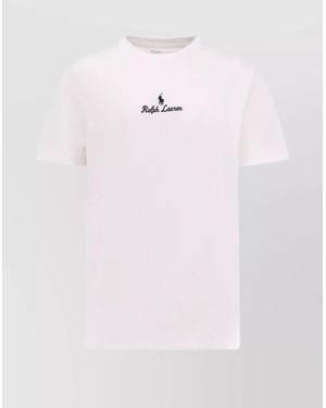 Polo Ralph Lauren Ribbed Crew-Neck Cotton T-Shirt - White