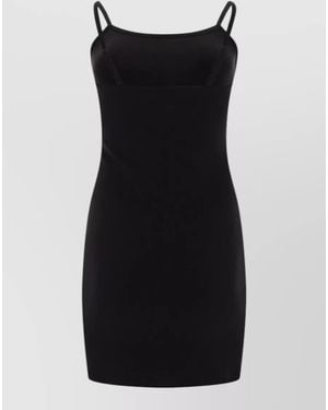 Palm Angels Mini Dress Spaghetti Strap Design - Black