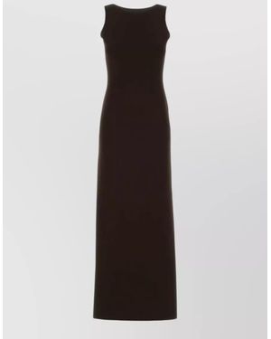 Gucci Stretch Viscose Blend Dress Scoop Back Maxi - Multicolour