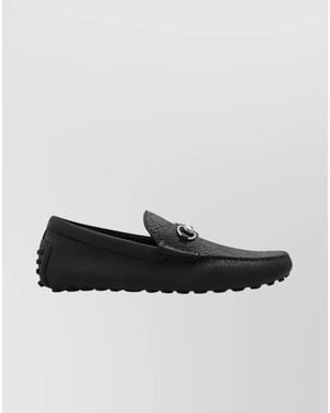 Gucci Leather Horsebit Loafers - Black