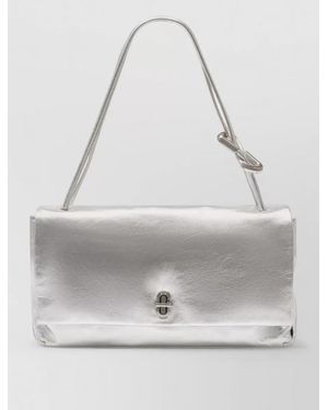 Marc Jacobs Large Dual Shoulder Shopper Bag Leather - Gray