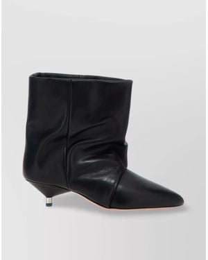 Isabel Marant Leather Ankle Boots - Black