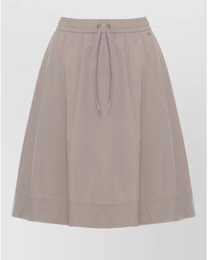 Herno A Line Skirt Knee And Midi Length - Grey