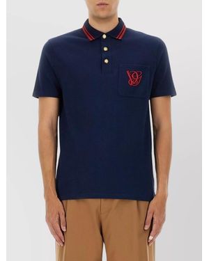 Valentino Cotton Polo Shirt - Blue