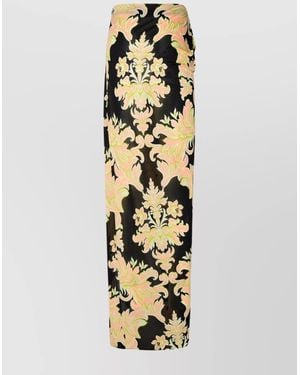 Etro Viscose Sarong Skirt - Metallic