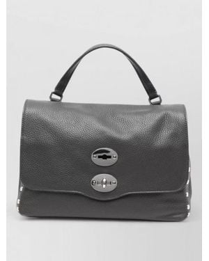 Zanellato Postina Daily Small Leather Shoulder Bag - Gray
