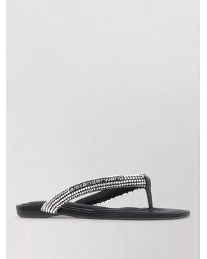 Alexander Wang Jenna Fabric Thong Sandals Flat Sole - Multicolor