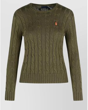 Polo Ralph Lauren Cable Knit Crew Neck Sweater - Green