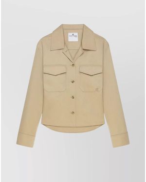 Courreges Cotton Shirt - Natural