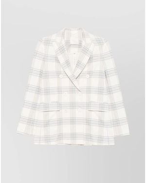Circolo 1901 Cotton Double-Breasted Blazer - White