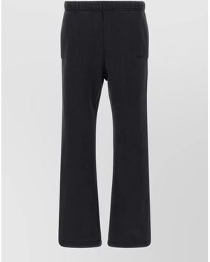Purple Jogger Pants Sweat Style Back Side Pockets - Blue