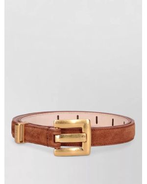 Balmain Suede Finish Belts Adjustable Length Design - Pink