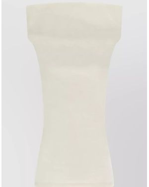 Issey Miyake Textured Strapless Top - White