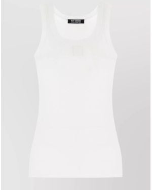 Raf Simons Ribbed Cotton Tank Top - White