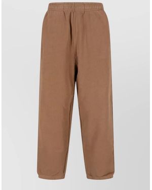 Entire studios Organic Cotton Straight-Leg Track Trousers - Brown