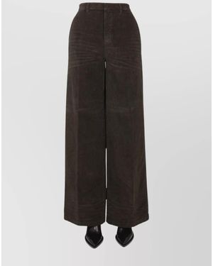 DSquared² Wide Leg Trousers - Black