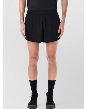 Y-3 Running Shorts Lightweight Nylon Rear Zip Pocket - Black
