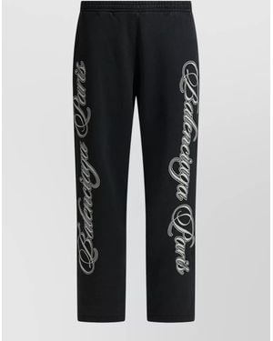 Balenciaga "Baggy Cursive" Trousers - Black