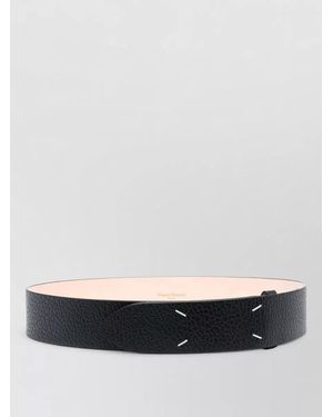 Maison Margiela Belt 45 Mm Adjustable Signature Stitching - White