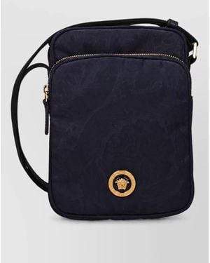 Versace Fabric Crossbody Bag - Blue