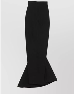 Rick Owens Pleated Maxi Skirt - Black