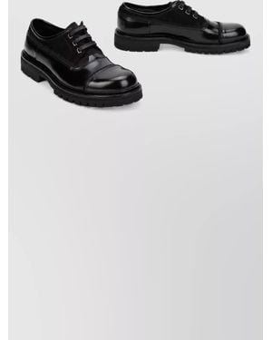 Dolce & Gabbana Leather Derby Shoes - Black