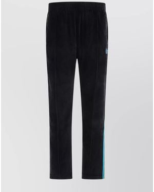 Needles Track Velvet Trousers Side Stripes - Blue