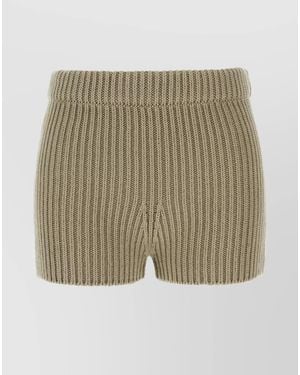 Max Mara Knitted Shorts - Natural