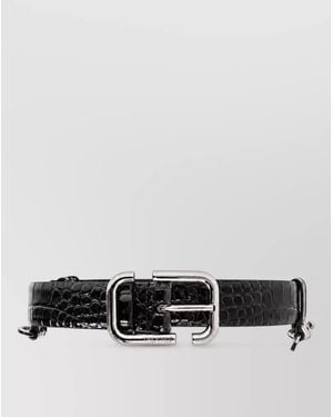 The Attico Leather Belt - White