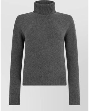 Fabiana Filippi Cashmere Turtleneck Long-Sleeve Jumper - Grey