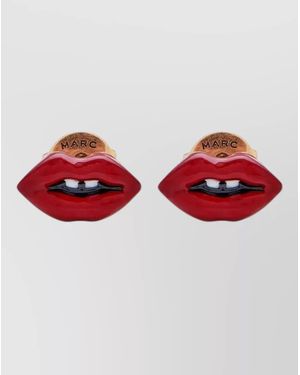 Marc Jacobs Enamel Stud Earrings - Red