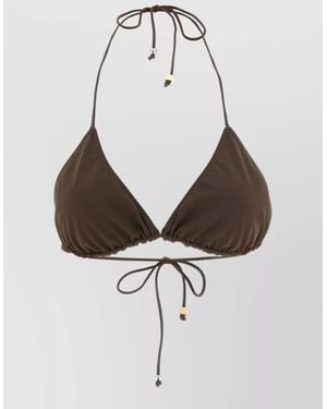 Jacquemus Triangle Bikini Top Halter Neck Style - Multicolour