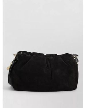 Christian Louboutin Eva Mini Suede Clutch Bag - Black