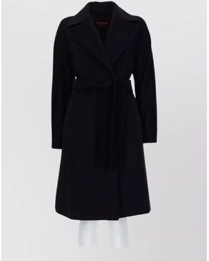 Max Mara Virgin Wool Fitted Jacket - Blue