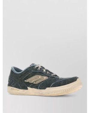 Balenciaga Lace Up Hamptons Low Top Trainers Rubber Sole - Multicolour