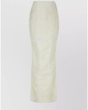 Entire studios Denim Fitted Skirt - White