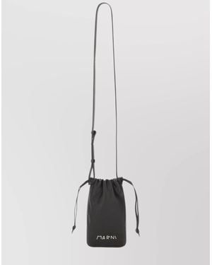 Marni Versatile Messenger Bag Adjustable Strap - White
