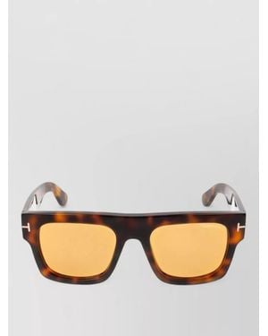 Tom Ford Sunglasses Ft0711 Square Shape Tinted Lenses - Metallic