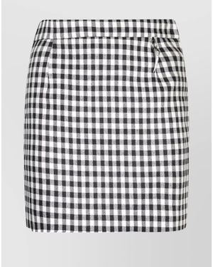Roberto Cavalli Fitted Skirt - White